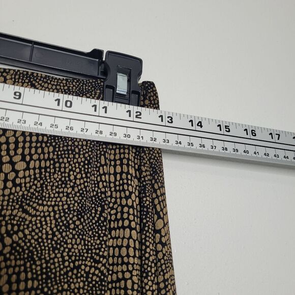 Vintage 90s y2k brown black grunge partial button maxi midi skirt size small - Picture 5 of 6